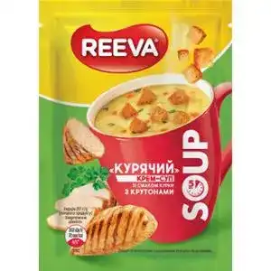 Крем-суп Reeva зі смаком курки з крутонами 17 г