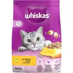 Корм для дорослих котів Whiskas сухий з куркою 800 г