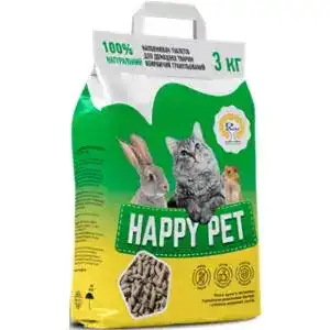 Наповнювач для домашніх тварин Happy Pet гранульований 3 кг