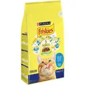 Корм для котів Friskies Sterelised сухий  з лососем 10 кг