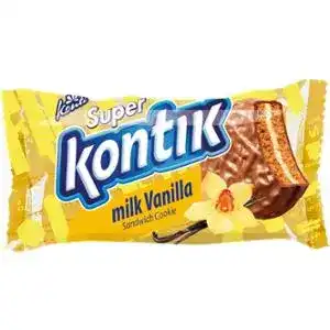 Печиво Konti Super-kontik ванільний в молочному шоколаді 90 г