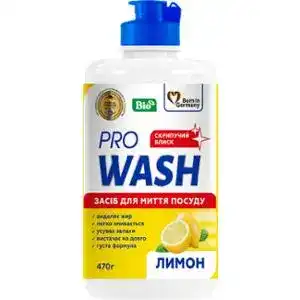 Засіб для миття посуду Pro Wash Лимон 470мл