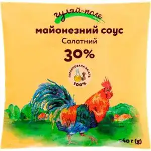 Майонезний соус Гуляй-поле Салатний 30% 340г
