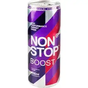 Напій енергетичний Non Stop Boost безалкогольний сильногазований 250 мл