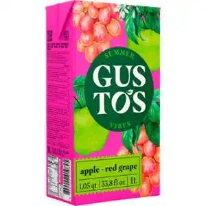 Напій соковий Gustos Яблуко-виноград 1 л