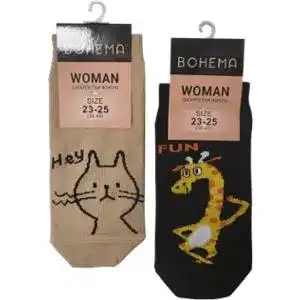 Шкарпетки Bohema Animals жіночі укорочені р.23-25