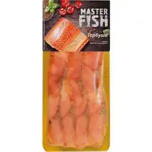 Горбуша Master Fish нарізка холодного копчення 90 г