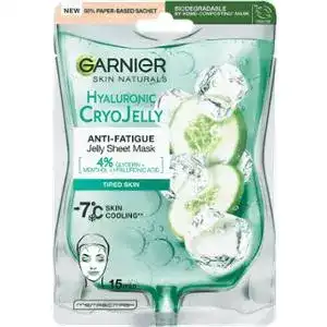 Маска-желе Garnier Skin Naturals Hyaluronic Cryo Jelly Sheet Mask тканинна 27 г