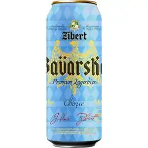 Пиво Zibert Bavarske світле пастеризоване 5% 0.5л