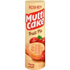 Печиво Roshen Multicake Fruit Pie вишня-крем цукрове 180 г