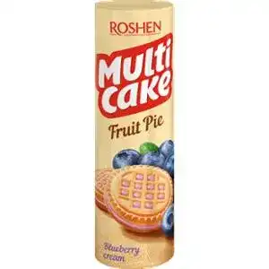 Печиво Roshen Multicake Fruit Pie чорниця-крем цукрове 180 г