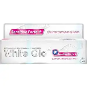 Зубна паста White Glo Sensitive Forte + для чутливих зубів 16 мл