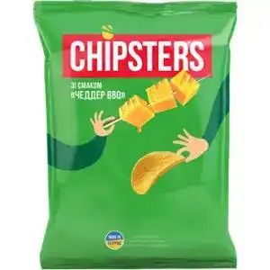 Чипси Chipster's Чеддер BBQ картопляні 130 г