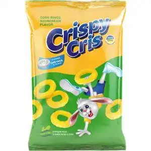 Кільця Crispy Cris Сметана із зеленню кукурудзяні 60 г