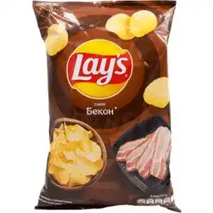 Чіпси Lay's Бекон картопляні 60 г