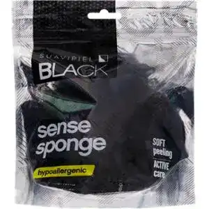 Мочалка чорна Suavipiel Black Sense Sponge 1шт