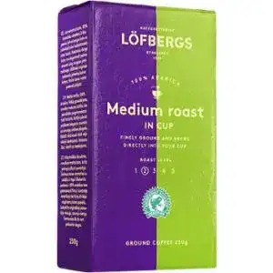 Кава Lofbergs Medium Roast In Cup мелена 250 г