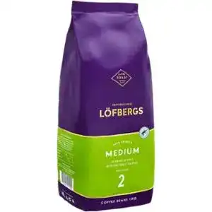 Кава Lofbergs Medium в зернах 1 кг