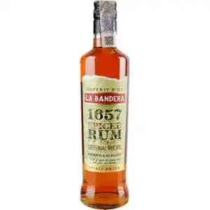 Напій лікеро-горілчаний Imperia D`or La Bandera Spiced Rum Spirit на основі рому 35% 0.5 л