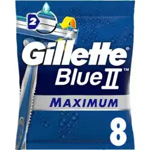 Станки для гоління Gillette Blue II Maximum одноразові чоловічі 8 шт/уп