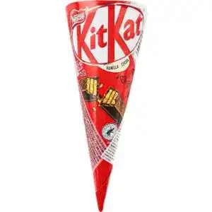 Морозиво Kit Kat ванільно-шоколадне з шоколадним сиропом та паличками 68г