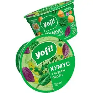 Хумус Yofi! с соусом песто 250 г