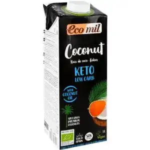 Напій рослинний Ecomil органічний з кокосу без цукру 1 л