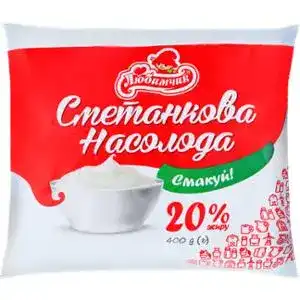 Продукт сметанний Любимчик Сметанкова насолода 20% 400 г
