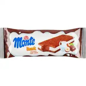 Тістечко Zott Monte з вершковим наповненням молока шоколаду та лісових горіхів 29 г
