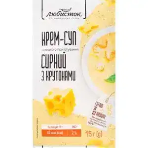 Крем-суп Любисток Сырный с крутонами 15 г