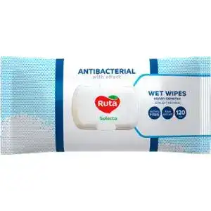 Серветки вологі Ruta Selecta Antibacterial 120 шт