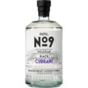 Горілка №9 Distil Чорна Смородина 40% 0.5 л