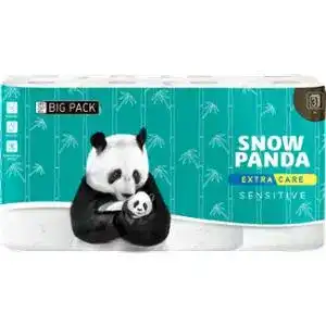Папір туалетний Сніжна панда Extra Care Sensitive 3-х шаровий 16шт