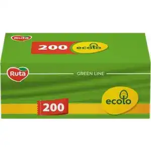 Серветки Ruta Ecolo 2-х шарові в коробці 200 шт