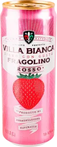 Фото 12 - Сидр Villa Bianca Fragolino Rosso червоний солодкий міцний газований 7-8.5% 330 мл