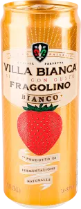 Фото 10 - Сидр Villa Bianca Fragolino Bianco білий солодкий міцний газований 7-8.5% 330 мл
