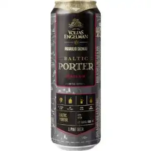 Пиво Volfas Engelman Baltic Porter темне фільтроване пастеризоване 6% 0.568л