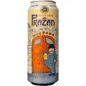Пиво Prazan світле пастеризоване фільтроване 4.8% 0.5 л