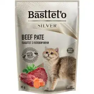 Корм для котів Bastteto мус з яловичиною 85 г