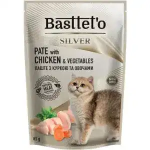 Корм для котів Bastteto мус з куркою 85 г