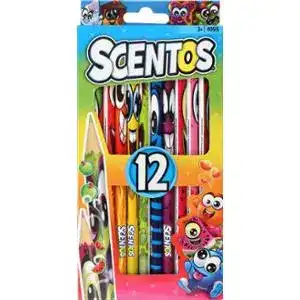 Набір ароматних олівців Scentos Фантазія, 12 кольорів