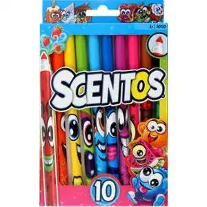 Набір ароматних маркерів Scentos Тонка лінія, 10 кольорів