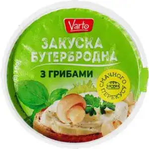 Закуска Varto бутербродна З ГРИБАМИ 180г