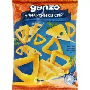 Кукурудзяні трикутники Gonzo зі смаком сиру 40 г