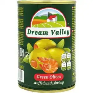 Оливки зелені Dream Valley з креветкою 300 мл