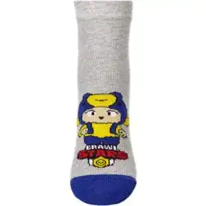 Шкарпетки дитячі укорочені V&T Бея 024-1145 р.16-18 сірий меланж