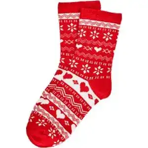 Шкарпетки жіночі класичні V&T Етно Family 44-112-0431 р.23-25 червоний