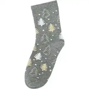 Шкарпетки Siela жіночі високі класичні махрові RT1212-075 р.39-42 ялинки бежеві