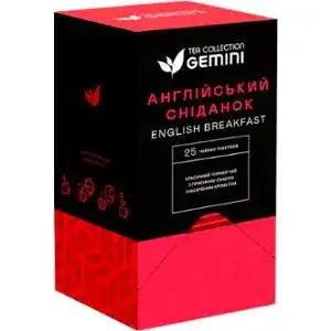 Чай Gemini травяний Англійський Сніданок 25 пакетиків по 2 г