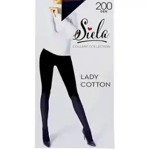 Колготки Siela Lady Cotton 200 Den р.2 Nero